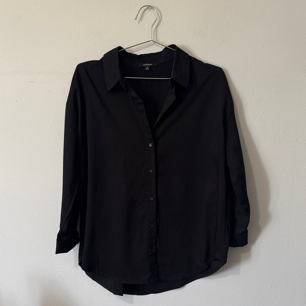 Ambiance Black Button-Down Shirt